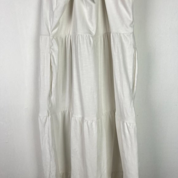 NWOT Old Navy Tiered Slub-Knit Midi Cami Swing Dress White Size Large L NEW - Picture 11 of 13
